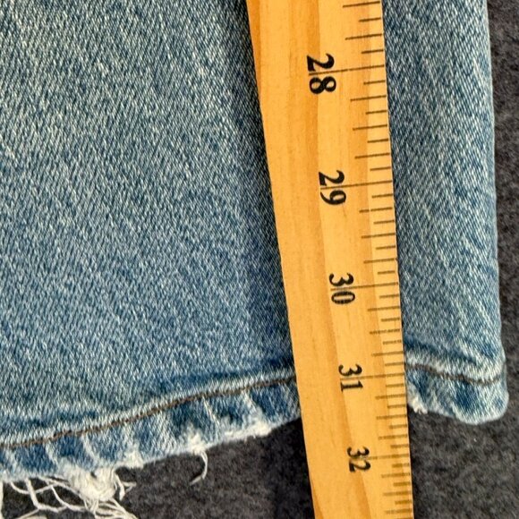 AYR Womens Secret Sauce Wide Leg Jeans Comfort Stretch Sz 28 Light Distressed - Picture 12 of 14